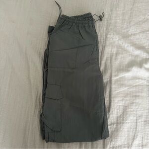 Gray Parachute Pants